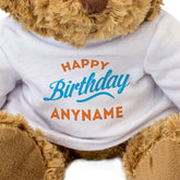 Happy Birthday Teddy Bear - Personalised Name
