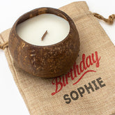 HAPPY BIRTHDAY SOPHIE - Toasted Coconut Bowl Candle – Soy Wax - Gift Present