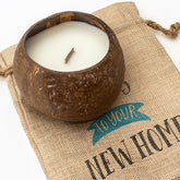 HERE'S TO YOUR NEW HOME - Toasted Coconut Bowl Candle – Soy Wax - Gift Present