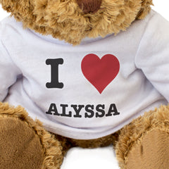 I Love Alyssa - Teddy Bear