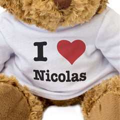 I Love Nicolas - Teddy Bear