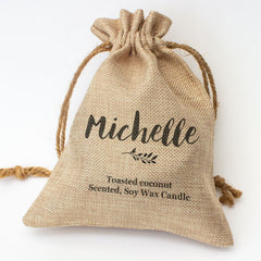 MICHELLE - Toasted Coconut Bowl Candle – Soy Wax - Gift Present