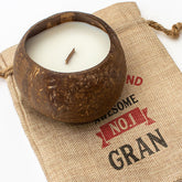 No.1 GRAN - Toasted Coconut Bowl Candle – Soy Wax - Gift Present