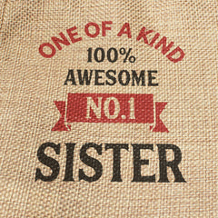 NUMBER 1 SISTER - Toasted Coconut Bowl Candle – Soy Wax - Gift Present