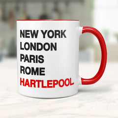 HARTLEPOOL New York London Rome Paris - Mug - Funny Gift Present for Someone from Hartlepool