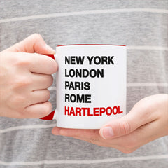 HARTLEPOOL New York London Rome Paris - Mug - Funny Gift Present for Someone from Hartlepool
