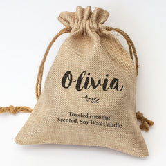 OLIVIA - Toasted Coconut Bowl Candle – Soy Wax - Gift Present