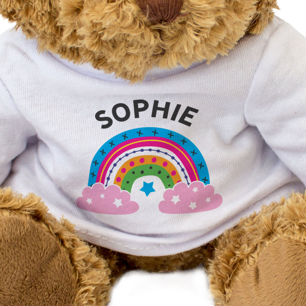 Rainbow teddy outlet bear names