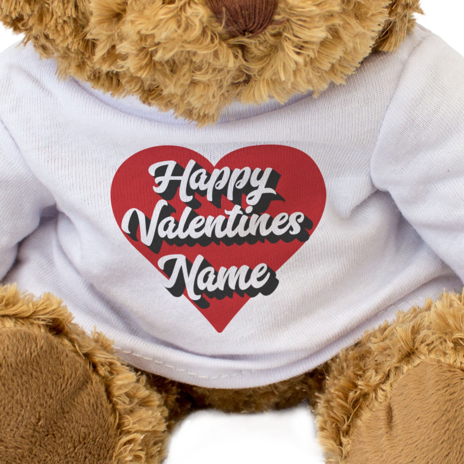 Personalised Happy Valentines Teddy Bear