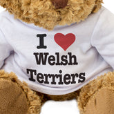I Love Welsh Terriers - Teddy Bear