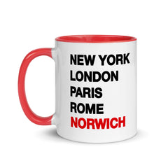 NORWICH New York London Rome Paris - Mug - Funny Gift Present for Someone from Norwich