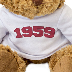 1959 - Teddy Bear - Cute Cuddly Funny - Friend Born In 1959 Year Gift Present