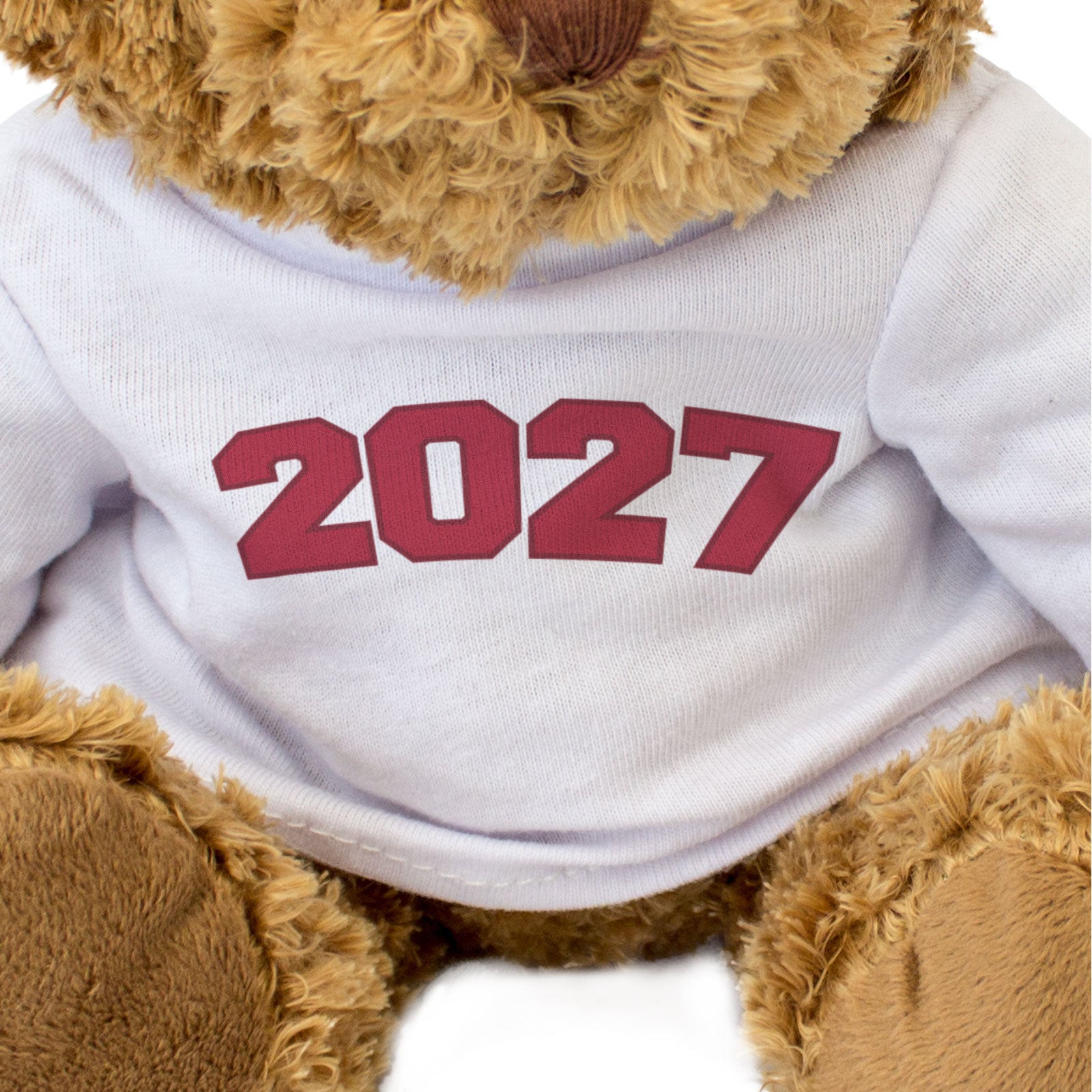 2027 - Teddy Bear - Cute Cuddly Funny - Friend Born In 2027 Year Gift Present
