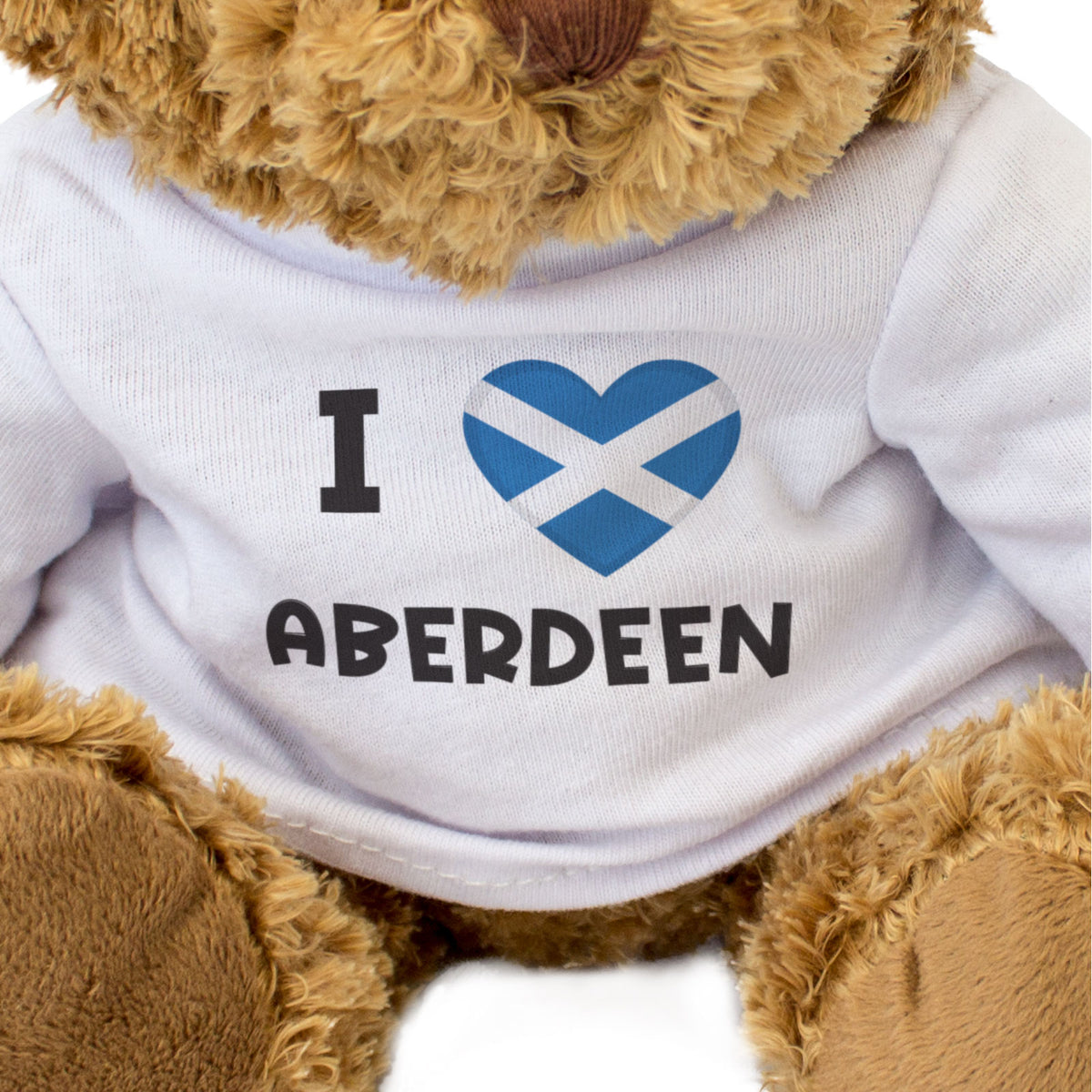 I Love Aberdeen (Scotland Flag) - Teddy Bear