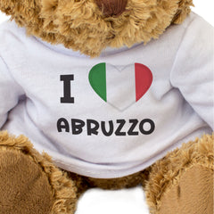 I LOVE ABRUZZO (ITALY FLAG) - Teddy Bear - Cute Funny - Italian Gift Present