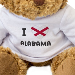 I Love Alabama Flag - Teddy Bear