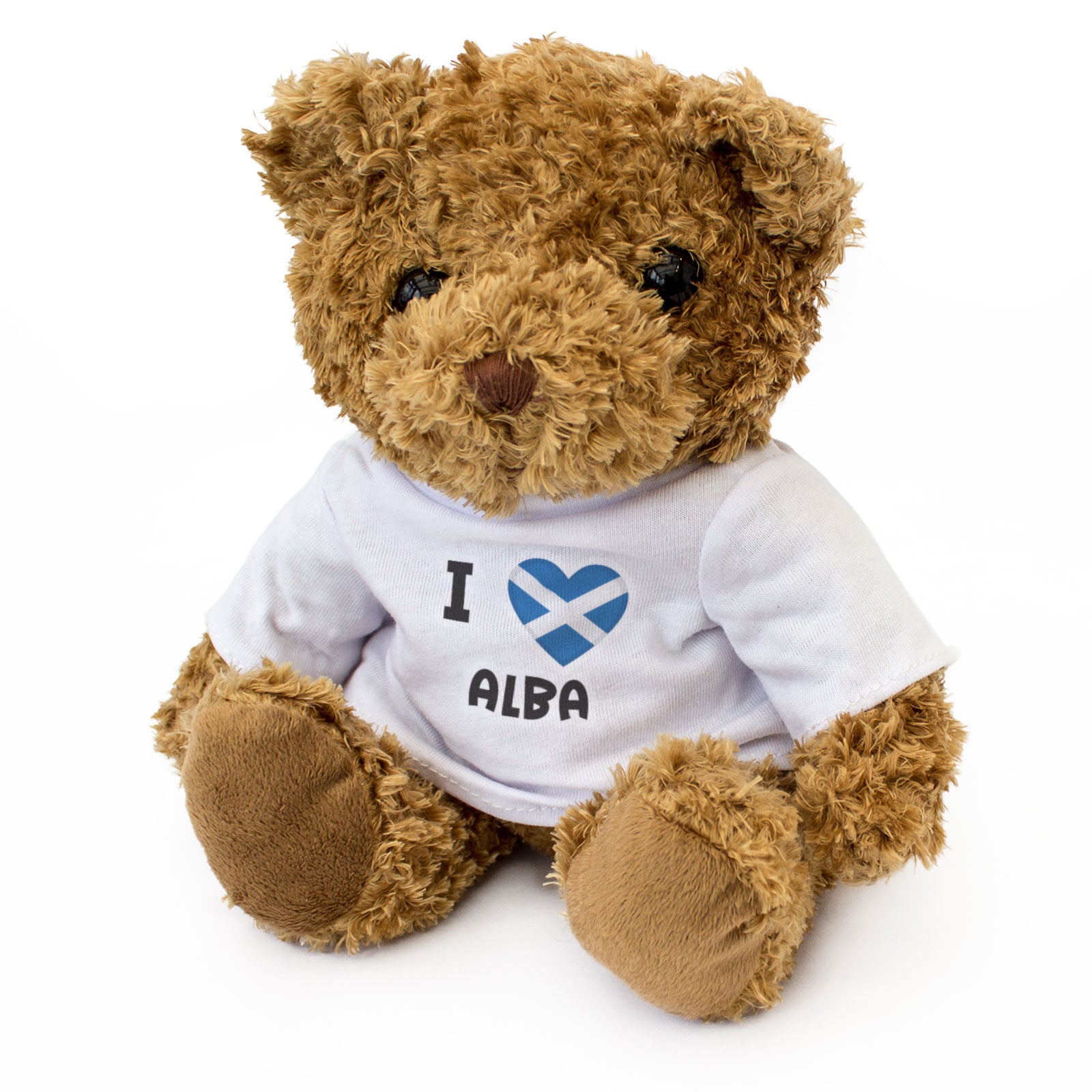 I Love Alba Flag - Teddy Bear - Scotland Fan Gift Present