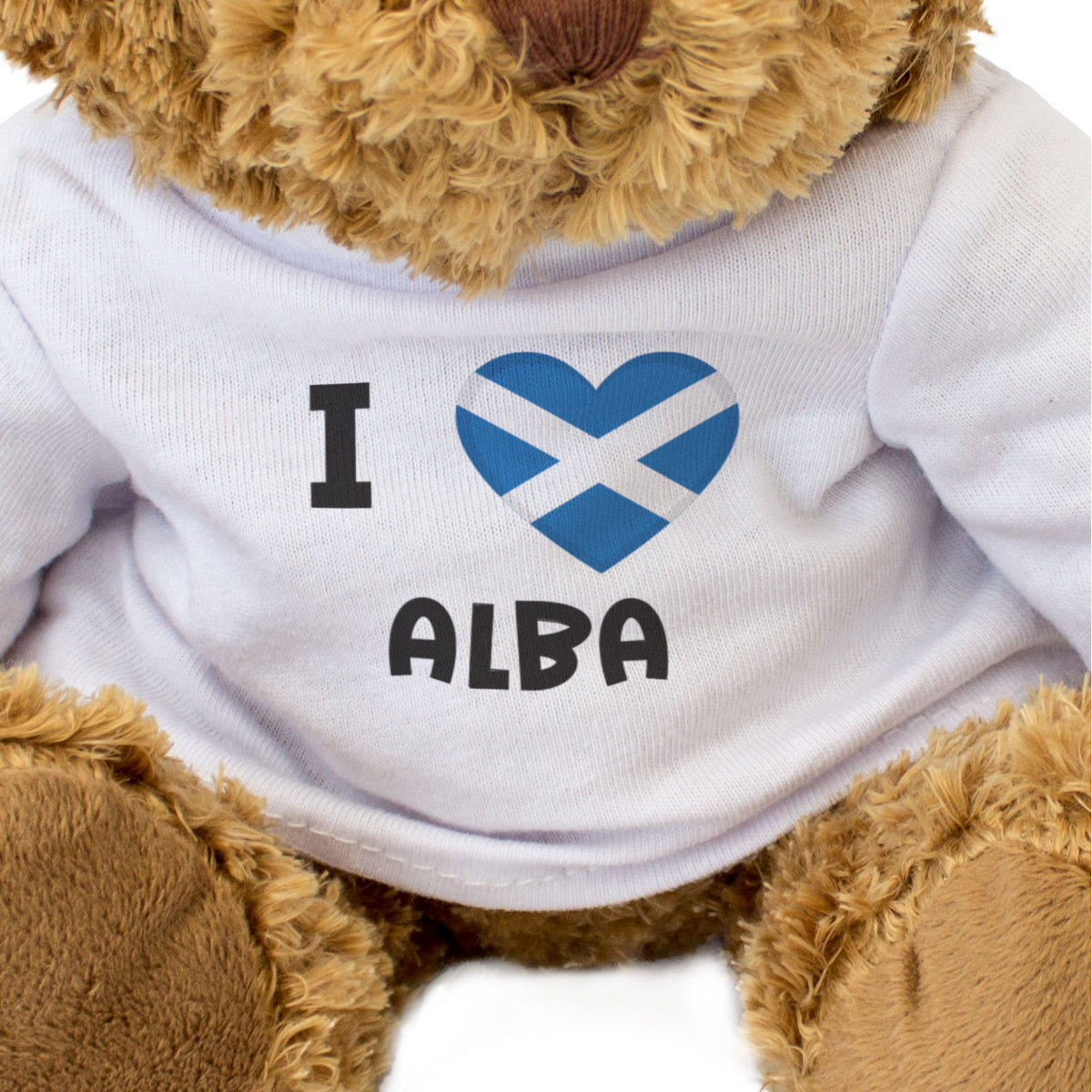 I Love Alba Flag - Teddy Bear - Scotland Fan Gift Present