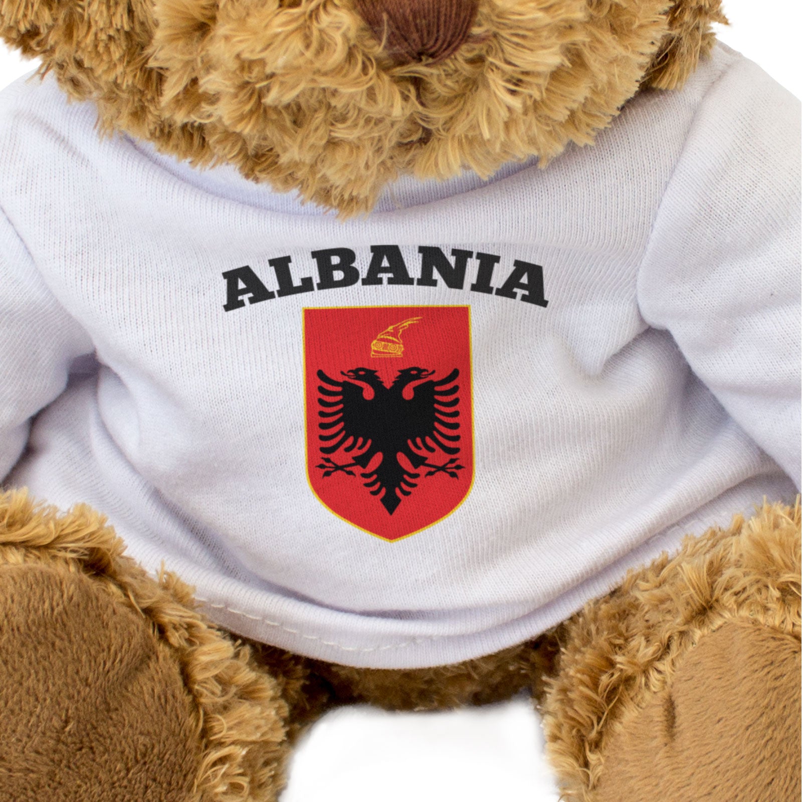 ALBANIA COAT OF ARMS - Teddy Bear - Cute Cuddly Soft Adorable - Gift Present