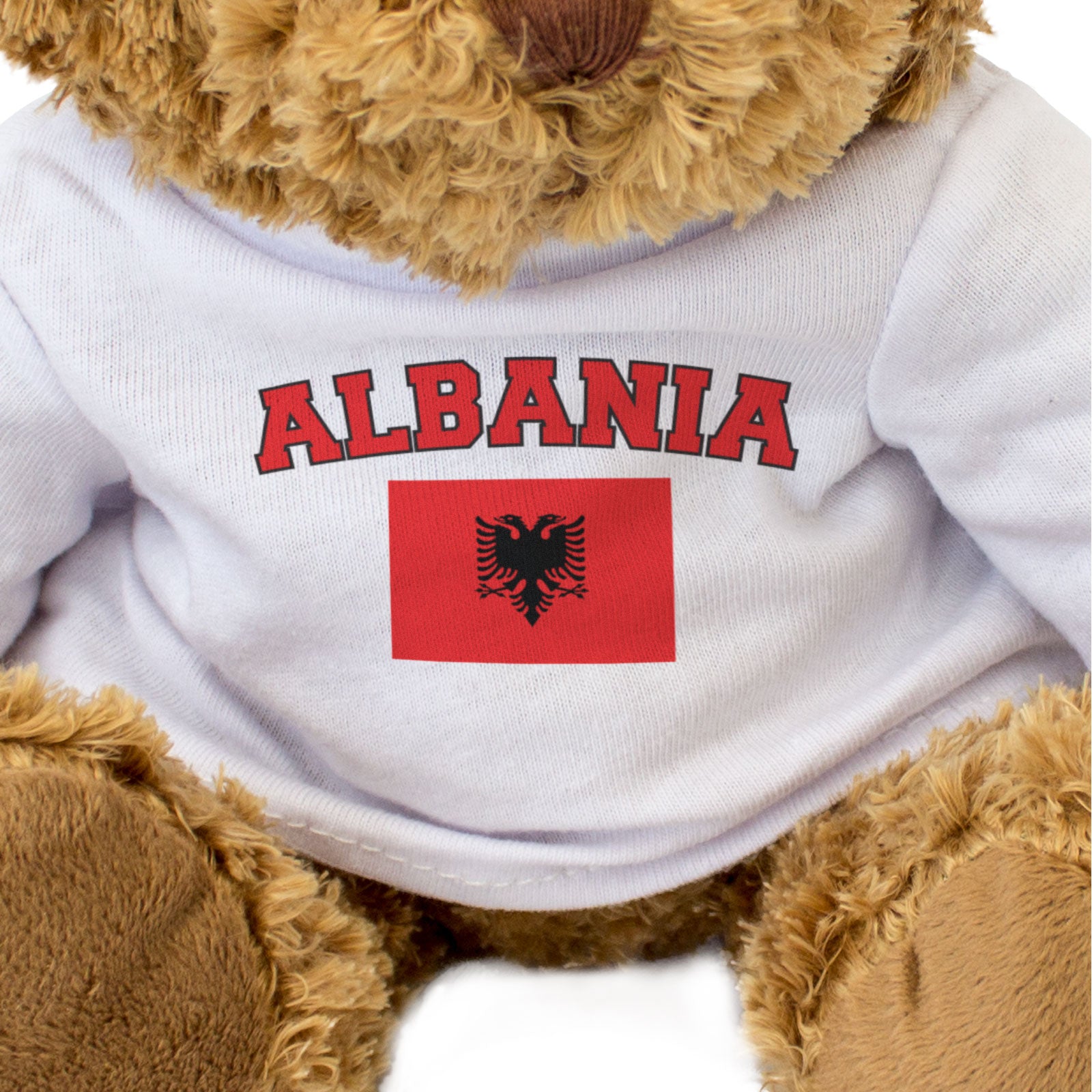 ALBANIA + FLAG - Teddy Bear - Cute Soft - Funny Albanian Souvenir Gift Present