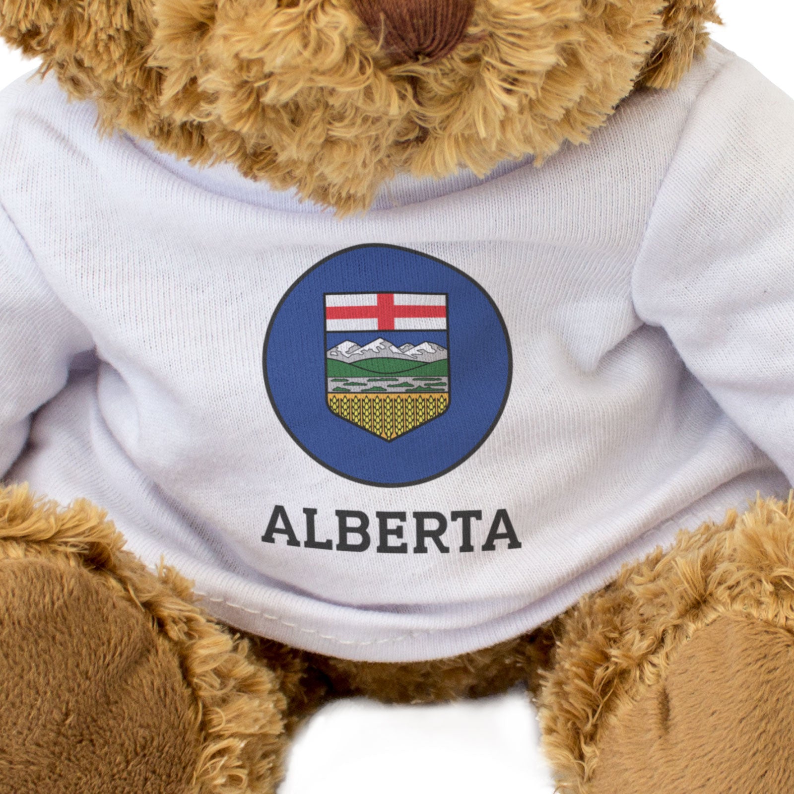 ALBERTA FLAG ROUNDEL - Teddy Bear - Cute - Funny Canada Souvenir Gift Present