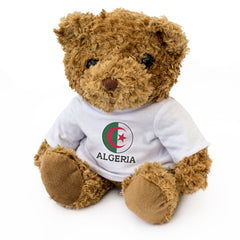 ALGERIA FLAG ROUNDEL - Teddy Bear - Cute Cuddly Soft - Algerian Gift Present