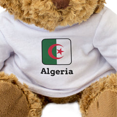 ALGERIA FLAG SQUARE - Teddy Bear - Cute Funny - Algerian Souvenir Gift Present