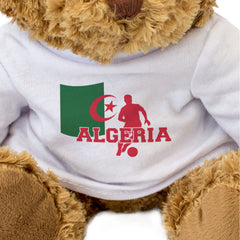 ALGERIA FLAG (FOOTBALL) - Teddy Bear - Cute - Algerian Soccer Fan Gift Present