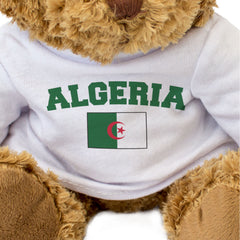 ALGERIA + FLAG - Teddy Bear - Cute Funny Soft - Algerian Souvenir Gift Present
