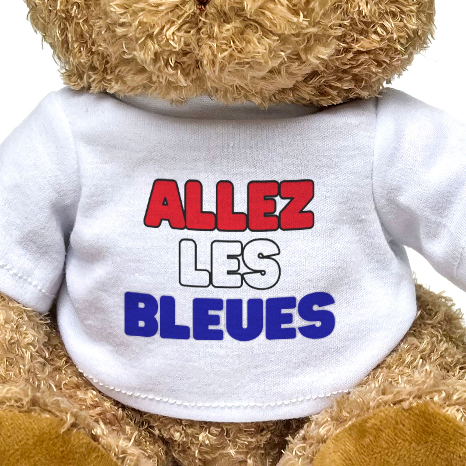 ALLEZ LES BLEUES - Teddy Bear - Cute - French Women's Football Fan Gift Present