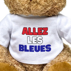 ALLEZ LES BLEUES - Teddy Bear - Cute - French Women's Football Fan Gift Present