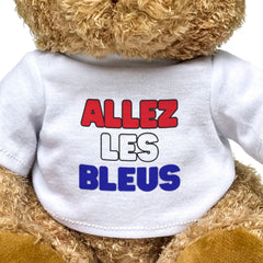 ALLEZ LES BLEUS - Teddy Bear - Cute Funny - French Football Fan Gift Present