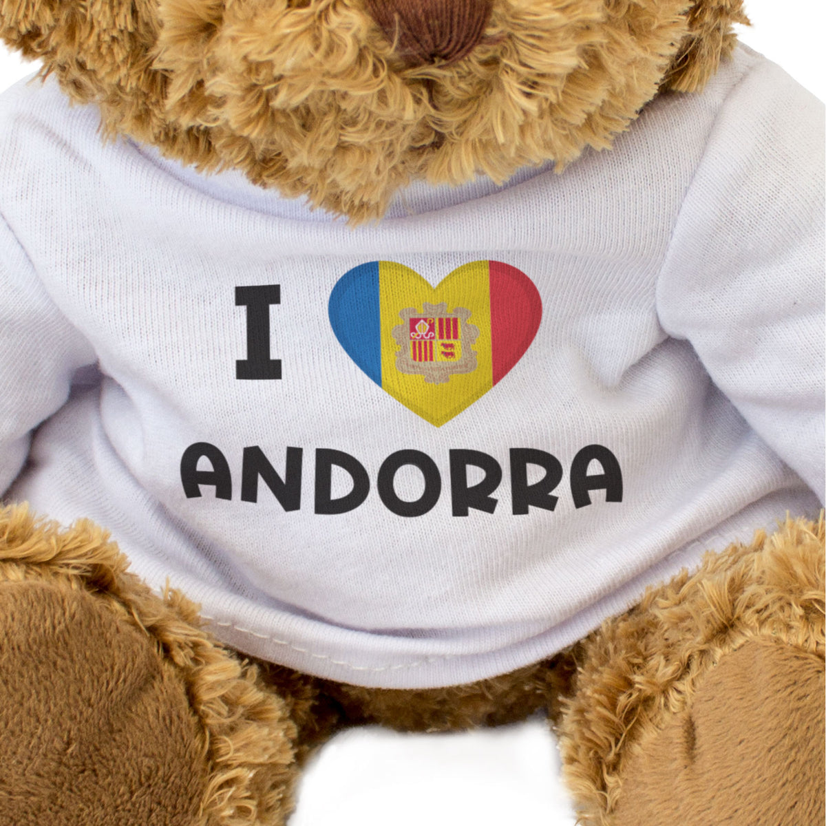 I Love Andorra Flag - Teddy Bear