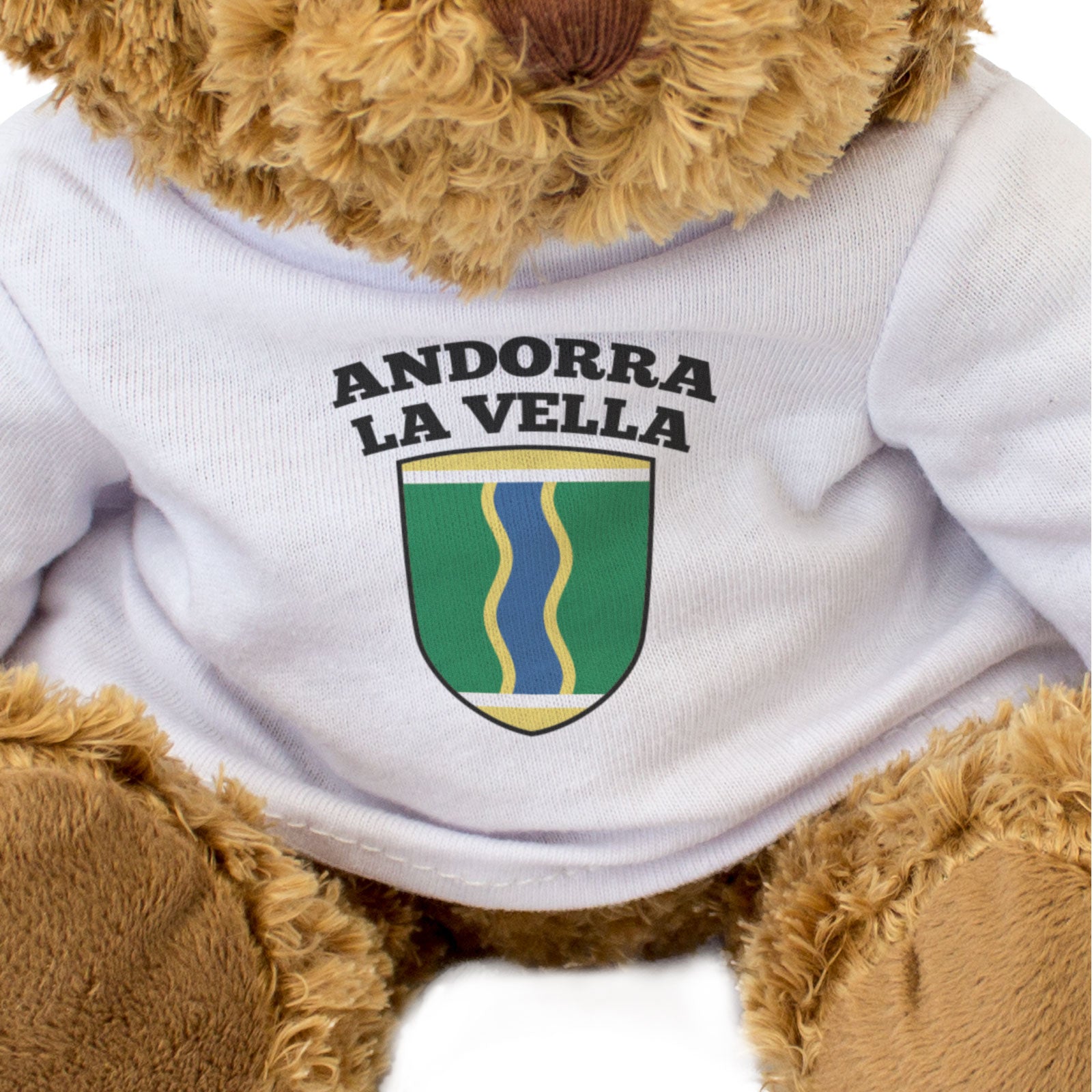 ANDORRA LA VELLA FLAG - Teddy Bear - Cute Cuddly Soft - Andorra Gift Present