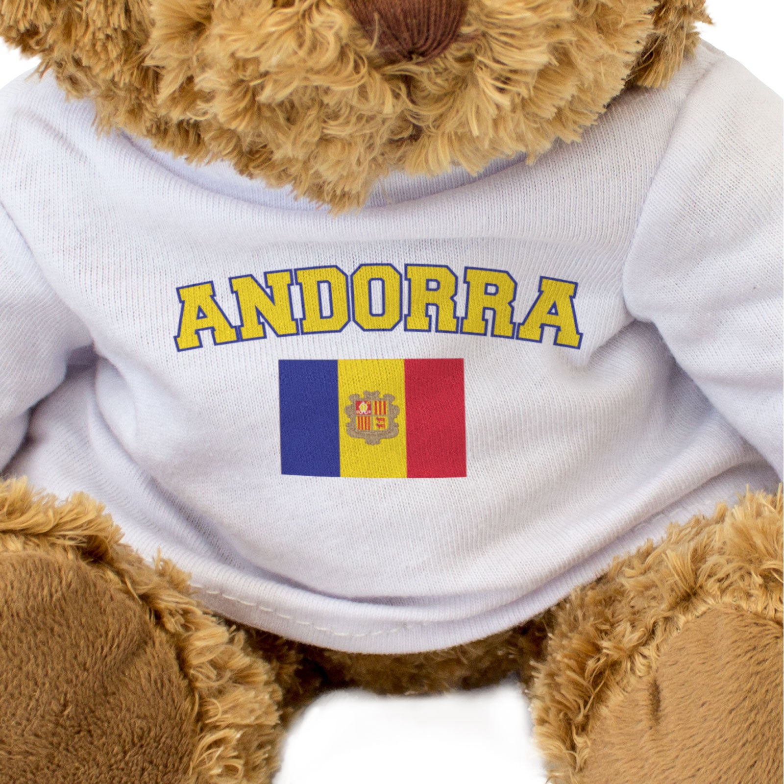 ANDORRA + FLAG - Teddy Bear - Cute Soft - Funny Andorran Souvenir Gift Present