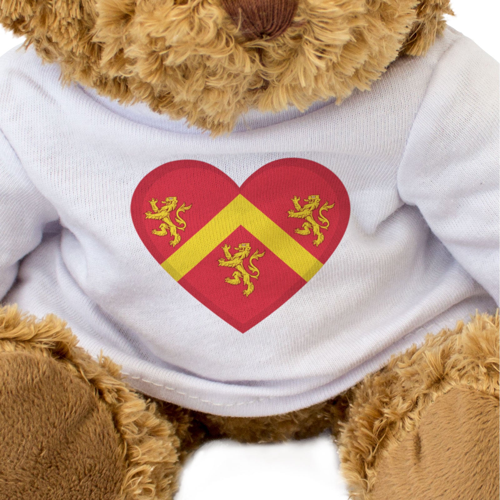 ANGLESEY FLAG HEART - Teddy Bear - Cute Cuddly - Ynys Môn Wales Gift Present