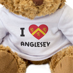 I LOVE ANGLESEY FLAG - Teddy Bear - Cute Cuddly Soft - Wales Gift Present