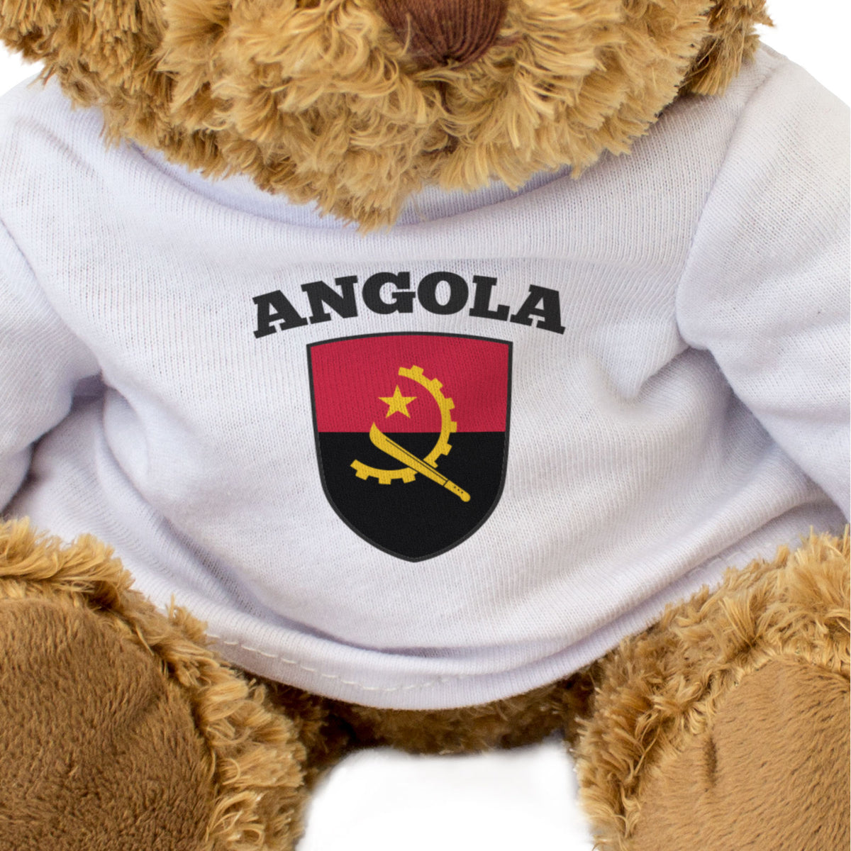 Angola Flag - Teddy Bear - Gift Present