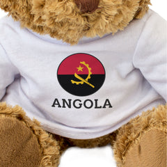 ANGOLA FLAG ROUNDEL - Teddy Bear - Cute Cuddly Soft - Angolan Gift Present