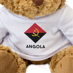 ANGOLA FLAG DIAMOND - Teddy Bear - Cute Funny Angolan Souvenir Gift Present