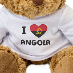 I Love Angola Flag - Teddy Bear