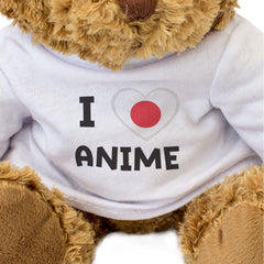 I LOVE ANIME (JAPAN FLAG) - Teddy Bear - Cute Funny - Japanese Gift Present