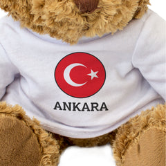 ANKARA (TURKEY FLAG ROUNDEL) - Teddy Bear - Cute Turkish Souvenir Gift Present
