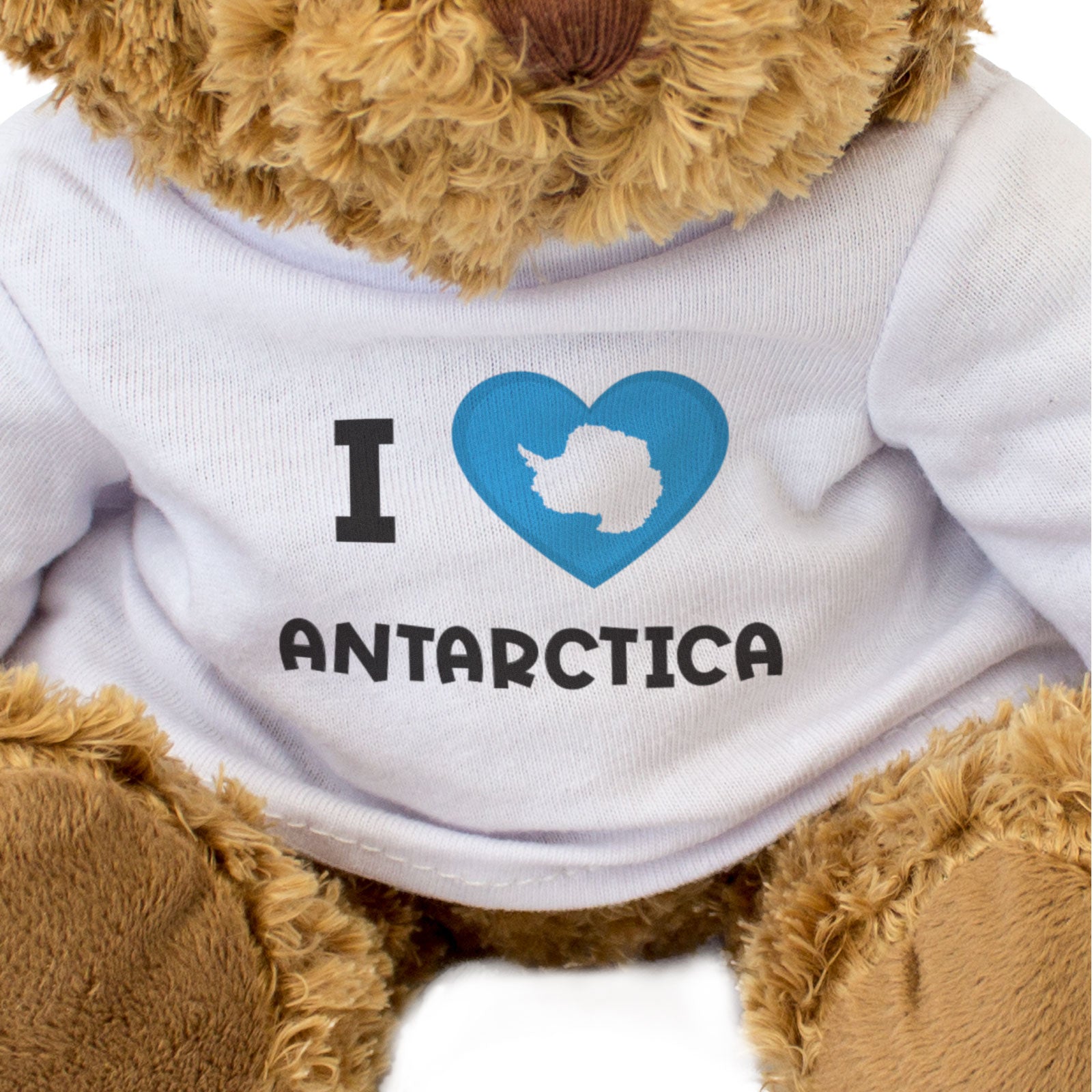 I LOVE ANTARCTICA FLAG - Teddy Bear - Cute Cuddly Soft - Funny Gift Present