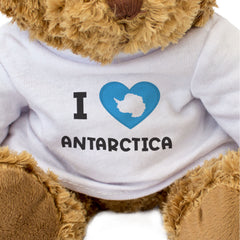 I LOVE ANTARCTICA FLAG - Teddy Bear - Cute Cuddly Soft - Funny Gift Present