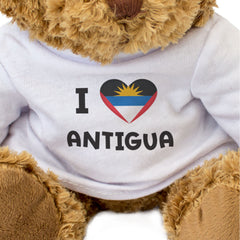 I Love Antigua Flag - Teddy Bear