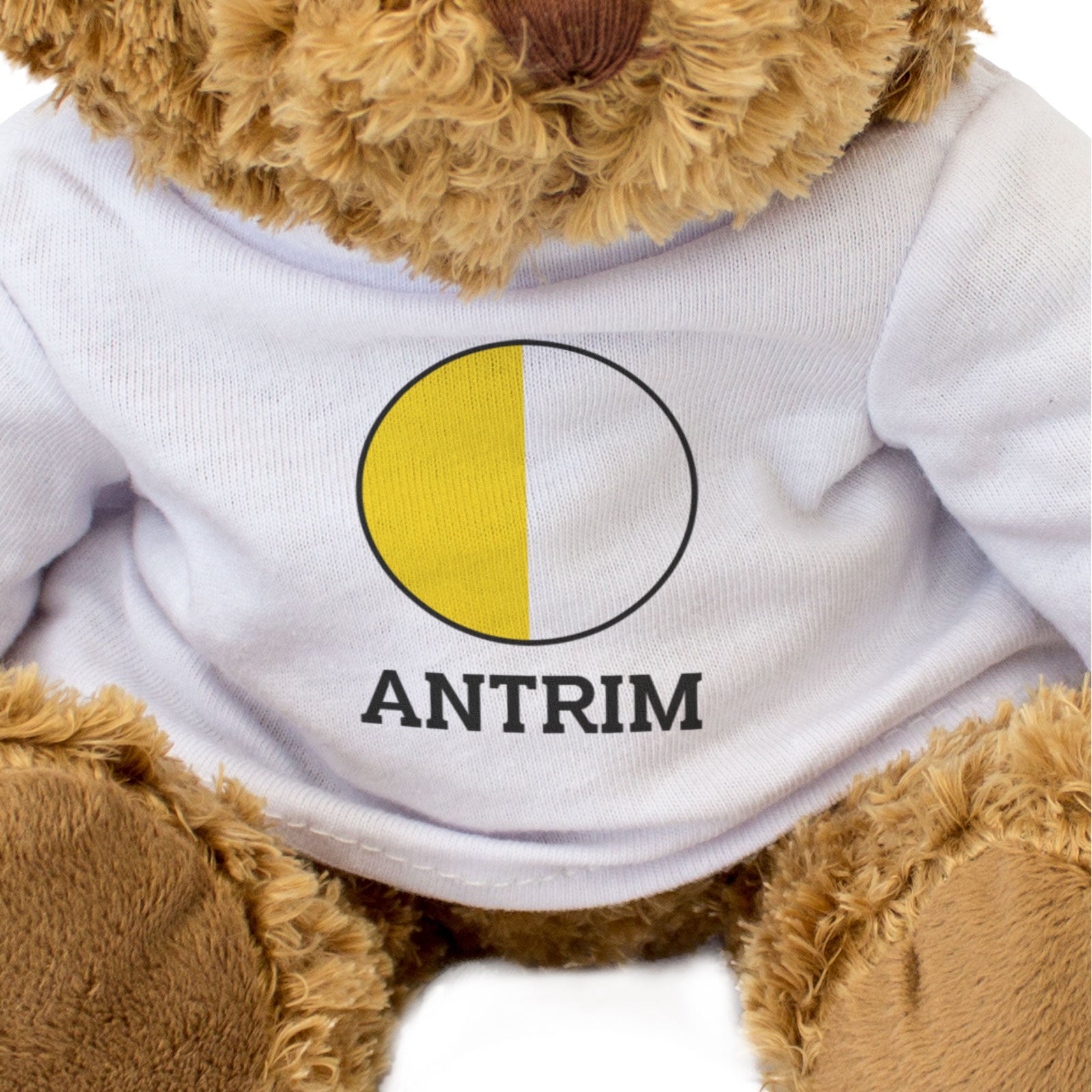 ANTRIM COUNTY COLOURS (ROUNDEL) - Teddy Bear - Cute - Ireland Gift Present