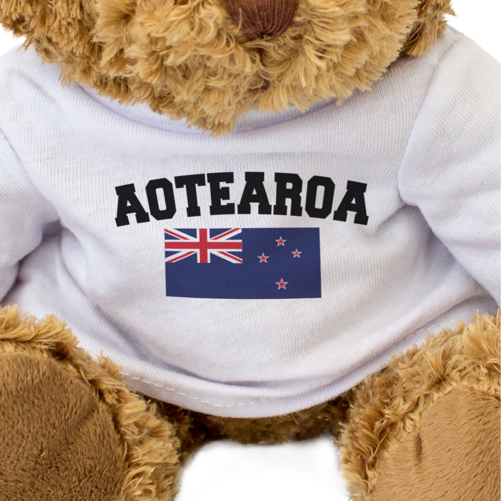 AOTEAROA + FLAG - Teddy Bear - Cute Funny - New Zealand Souvenir Gift Present