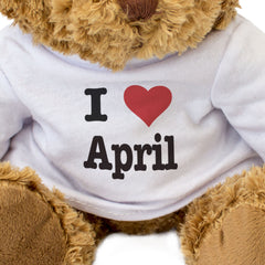 I Love April - Teddy Bear