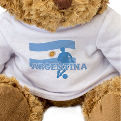 ARGENTINA FLAG (FOOTBALL) - Teddy Bear - Argentinian Soccer Fan Gift Present